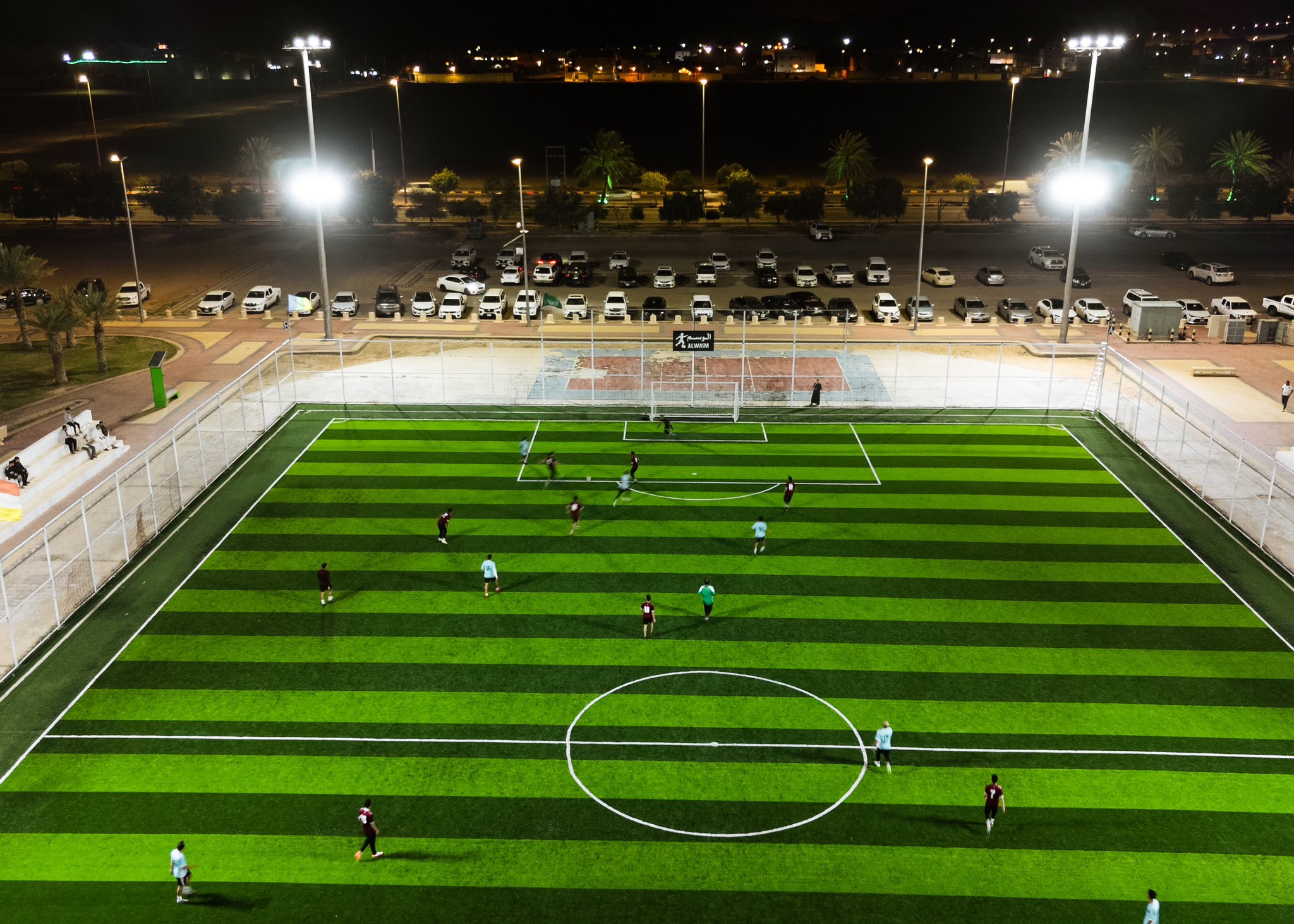 ملاعب منطقة الجوف وجهة للشباب في ليالي شهر رمضان المبارك