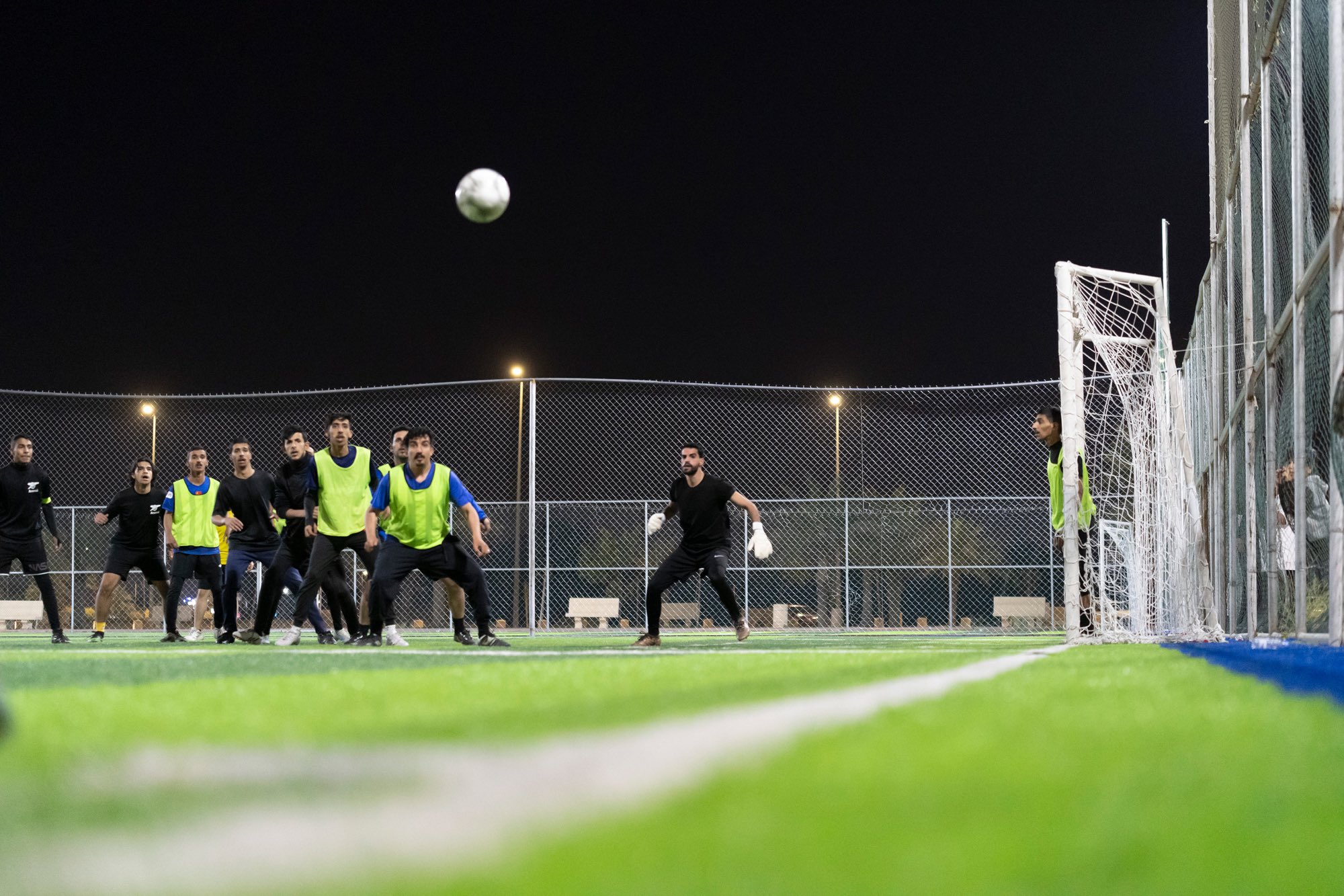 الملاعب الرياضية بمنطقة الجوف .. متنفس للشباب والأشبال في أمسيات شهر رمضان المبارك