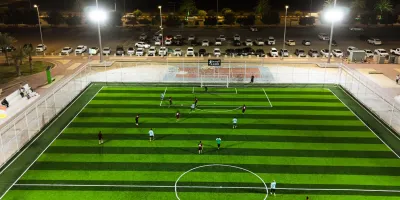 ملاعب منطقة الجوف وجهة للشباب في ليالي شهر رمضان المبارك