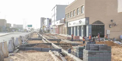 إنجاز 52% من أعمال تطوير امتداد طريق الملك عبدالعزيز بسكاكا