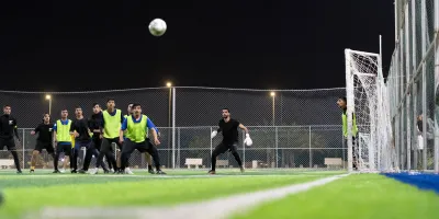 الملاعب الرياضية بمنطقة الجوف .. متنفس للشباب والأشبال في أمسيات شهر رمضان المبارك